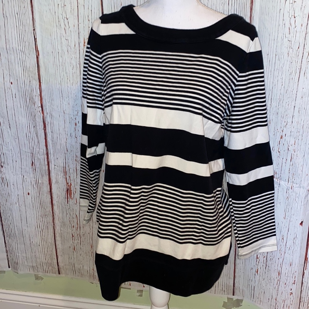 Talbots long sleeve stripped shirt